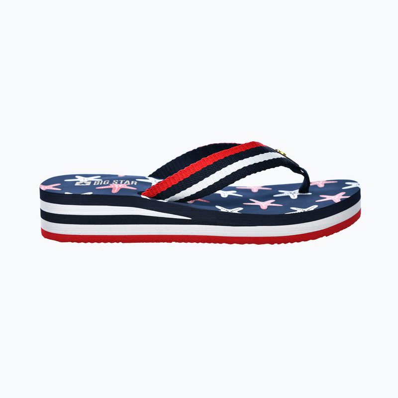 BIG STAR női flip flop RR274A127 tengerészkék / vörös 8
