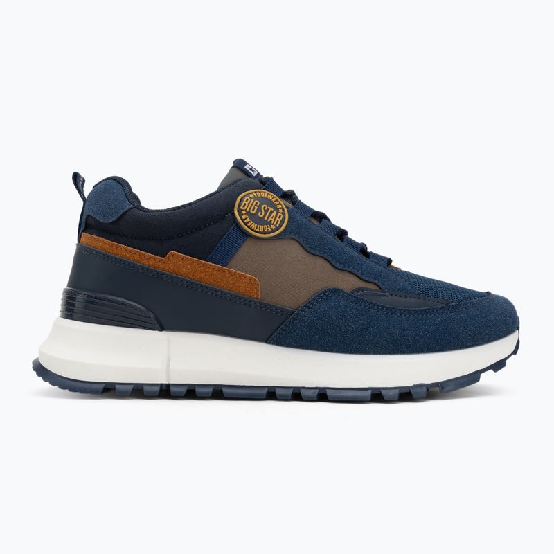 Férfi cipők BIG STAR RR174279 navy/khaki/orange 2