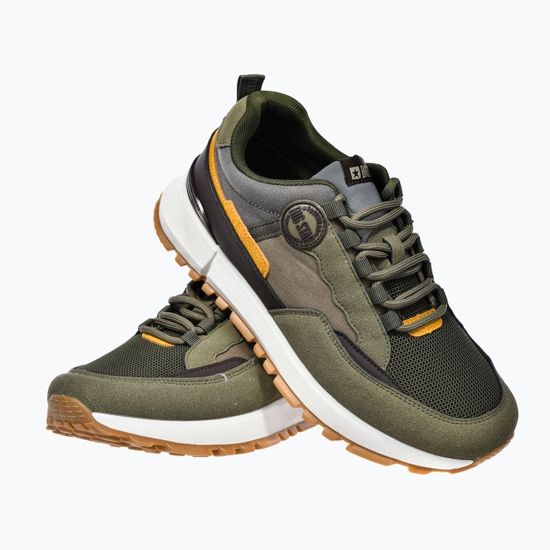 Férfi cipők BIG STAR RR174280 khaki/dark brown/grey 8