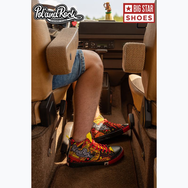 BIG STAR férfi edzőcipő SS174501 fekete/piros/sárga 18