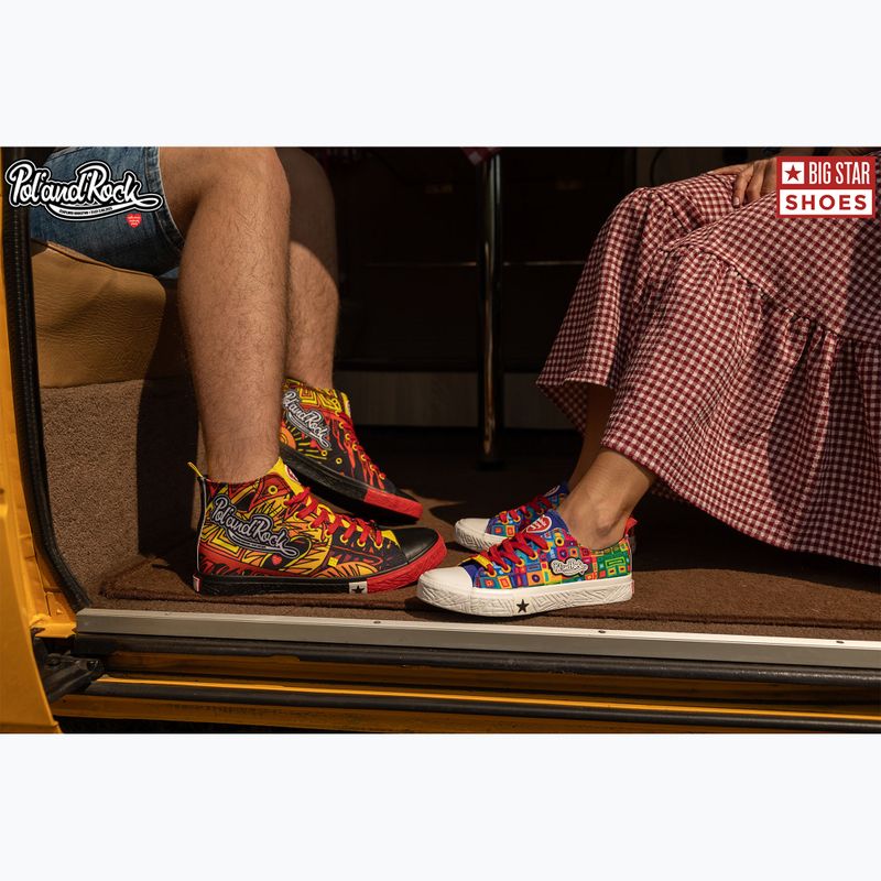 BIG STAR férfi edzőcipő SS174501 fekete/piros/sárga 20