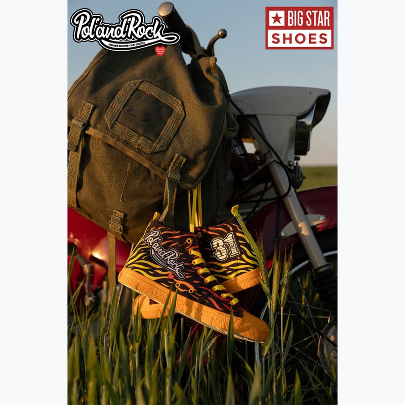BIG STAR férfi edzőcipő SS174503 sárga/piros 17
