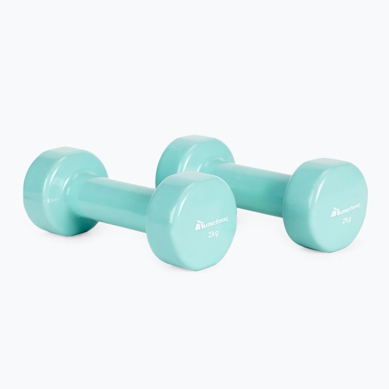 Meteor súlyzók 2 x 2 kg menta 30184
