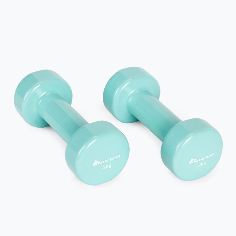 Meteor súlyzók 2 x 2 kg menta 30184 2