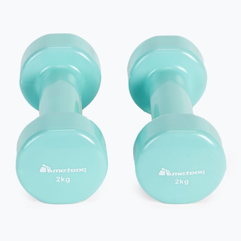 Meteor súlyzók 2 x 2 kg menta 30184 3