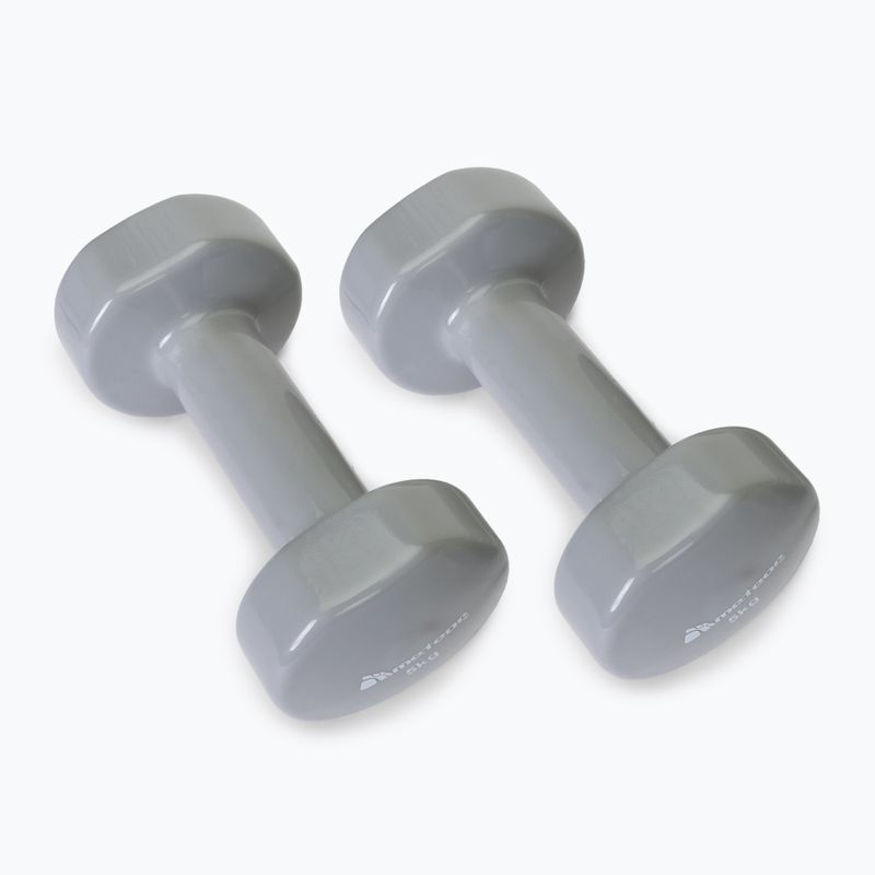Meteor súlyzók 2 x 5 kg szürke 30187 2