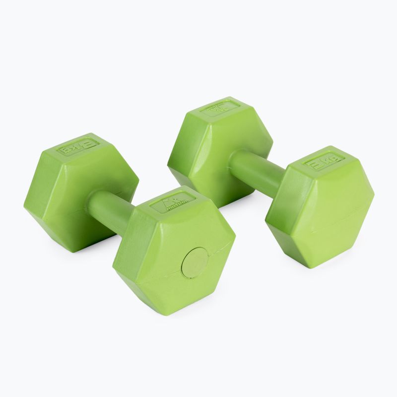 Meteor bitumenes súlyzók 2 x 3 kg zöld 30167 2