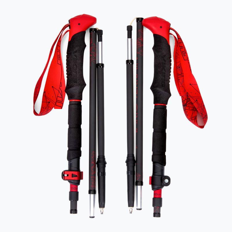 Sítúra botok Viking Spider black/red 6