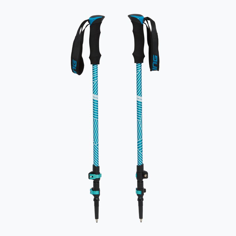 Túrabotok Viking Shiva black/turquoise 5
