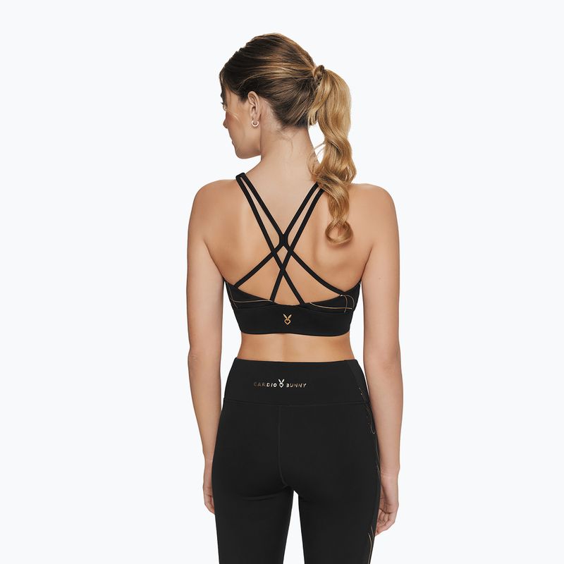 Cardio Bunny edzőmelltartó Flame fekete 3