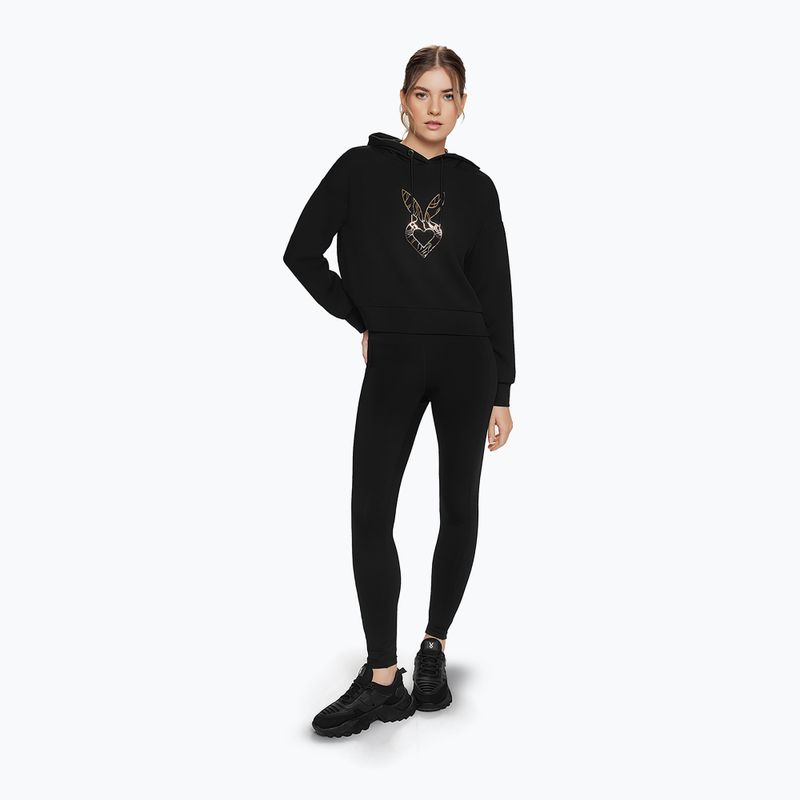 Női Cardio Bunny Freeze edzés pulóver fekete 2