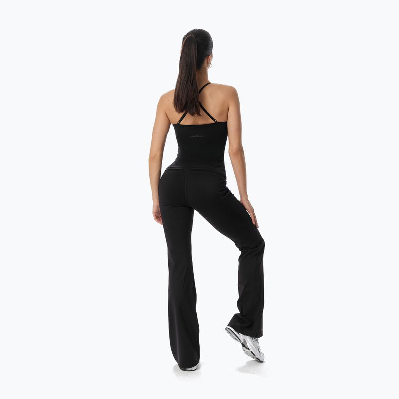 Női edzőpóló Cardio Bunny With Built-in Black bra 3