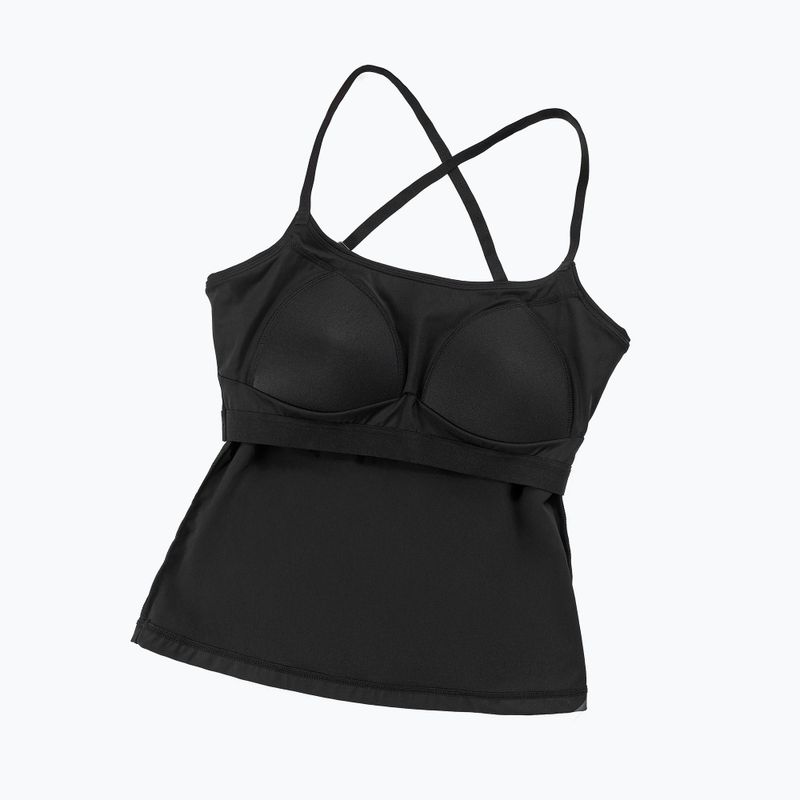 Női edzőpóló Cardio Bunny With Built-in Black bra 6