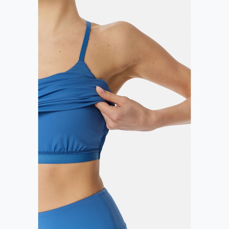 Női edzőpóló Cardio Bunny With Built-in Blue Bra 6