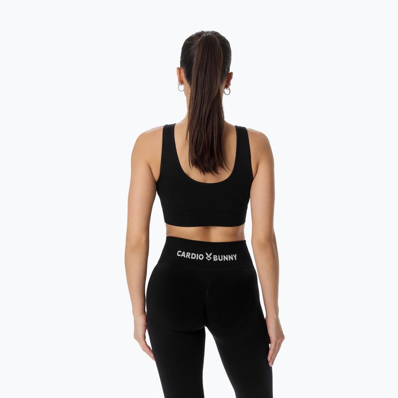 Női edző leggings Cardio Bunny Seamless Push-Up black 5