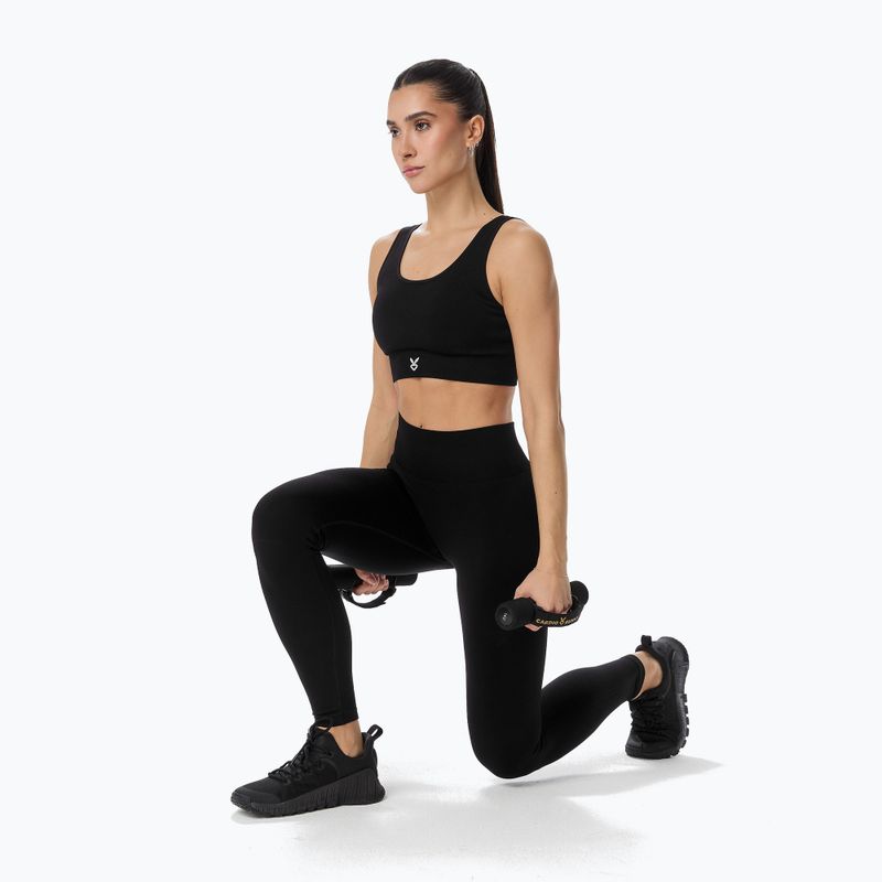 Női edző leggings Cardio Bunny Seamless Push-Up black 6