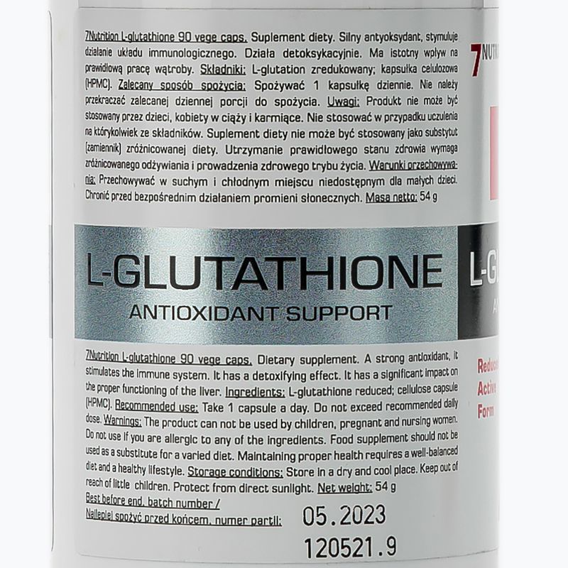L-Glutation 7Nutrition antioxidáns 90 kapszula 7Nu000466 2