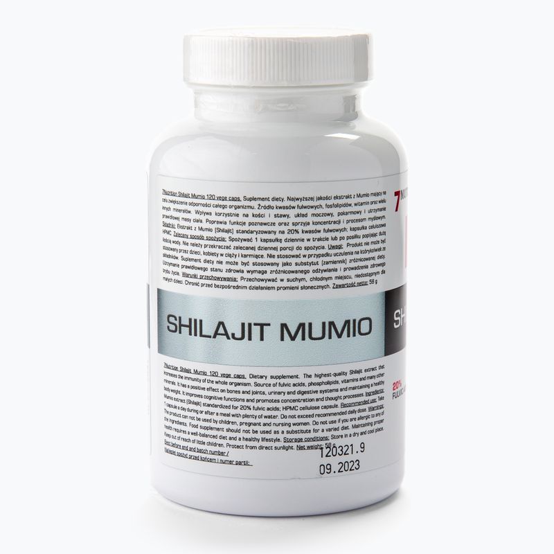 Shilajit Mumio 400mg 7Nutrition immunrendszer 120 kapszula 7Nu000456 2