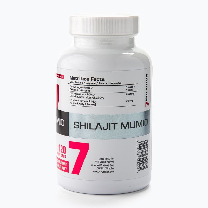 Shilajit Mumio 400mg 7Nutrition immunrendszer 120 kapszula 7Nu000456 3