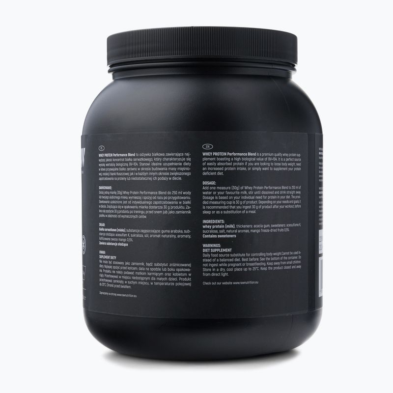 Whey Protein Raw Nutrition 900g mangó WPC-59016 2