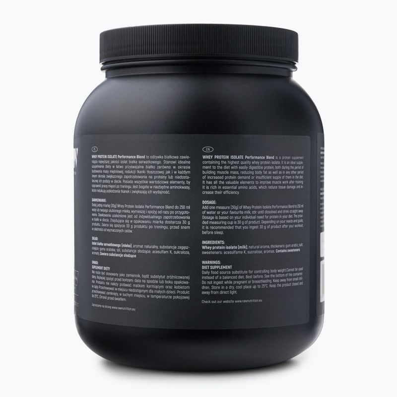 Whey Protein Isolate Raw Nutrition 900g csokoládé WPI-59017 2