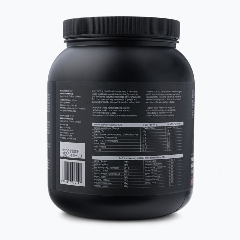 Tejsavófehérje izolátum Raw Nutrition 900g málna WPI-59017 3