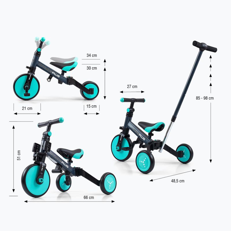 Milly Mally 4in1 háromkerekű Optimus Plus menta 14