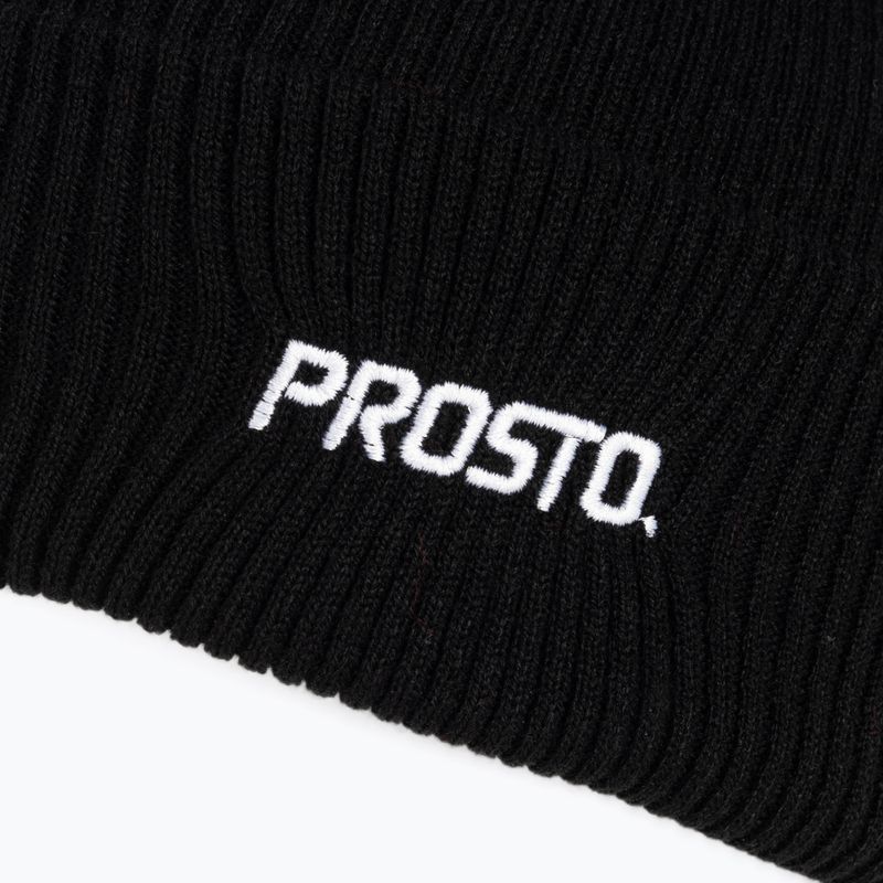 Férfi téli sapka PROSTO Cumul fekete KL222MACC2101U KL222MACC2101U 4