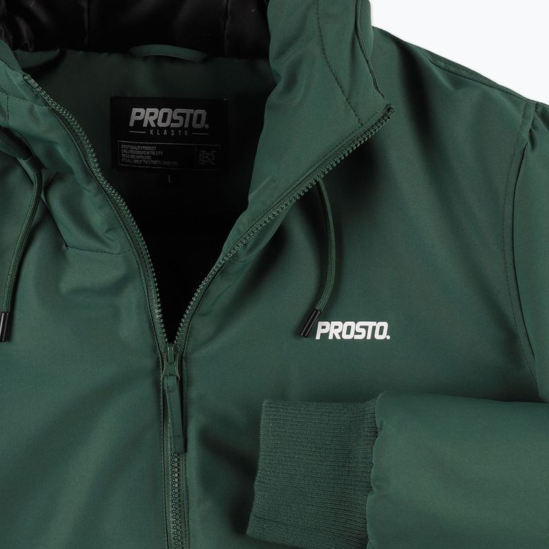 Férfi télikabát PROSTO Bomber zöld KL222MOUT1042 4