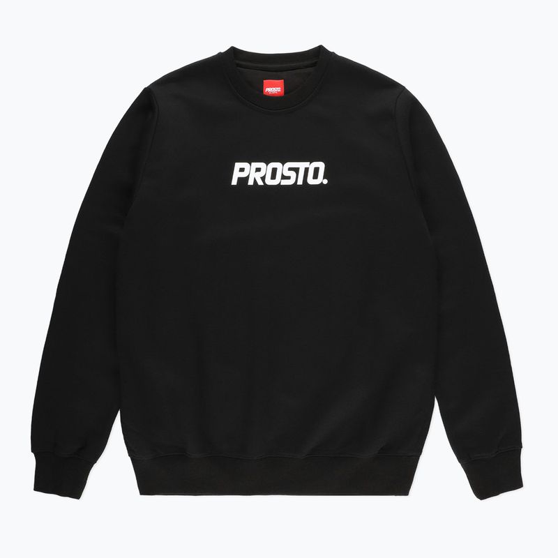 Férfi PROSTO logós pulóver fekete KL222MSWE1231