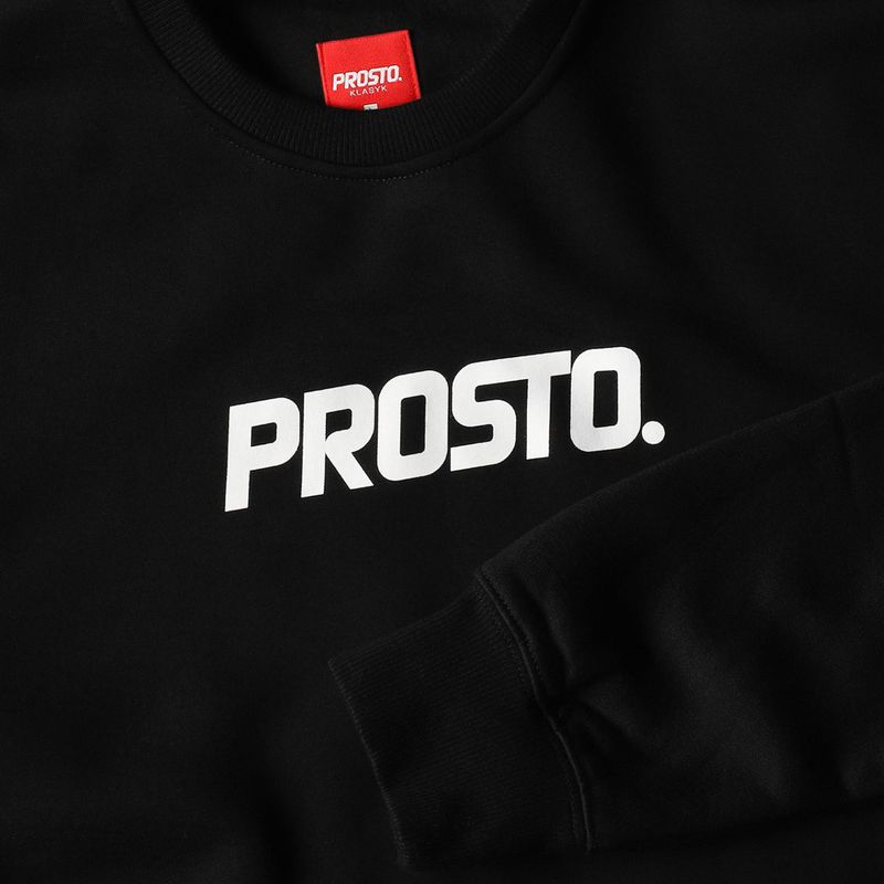 Férfi PROSTO logós pulóver fekete KL222MSWE1231 3
