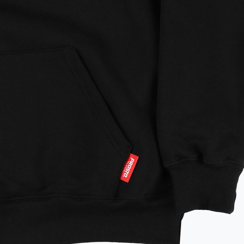 Férfi kapucnis pulóver PROSTO Just black KL222MSWE2181 4