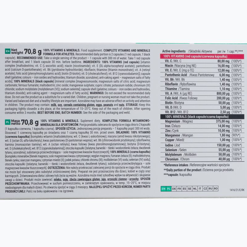 100% Vitaminok és ásványi anyagok Trec vitaminok és ásványi anyagok 60 kapszula TRE/611 2