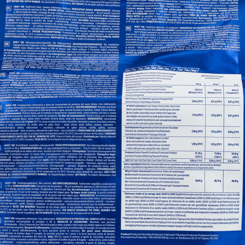 Tejsavó 100 Trec 2000g csokoládé kókusz TRE/579#CSOKOLÁZS 2