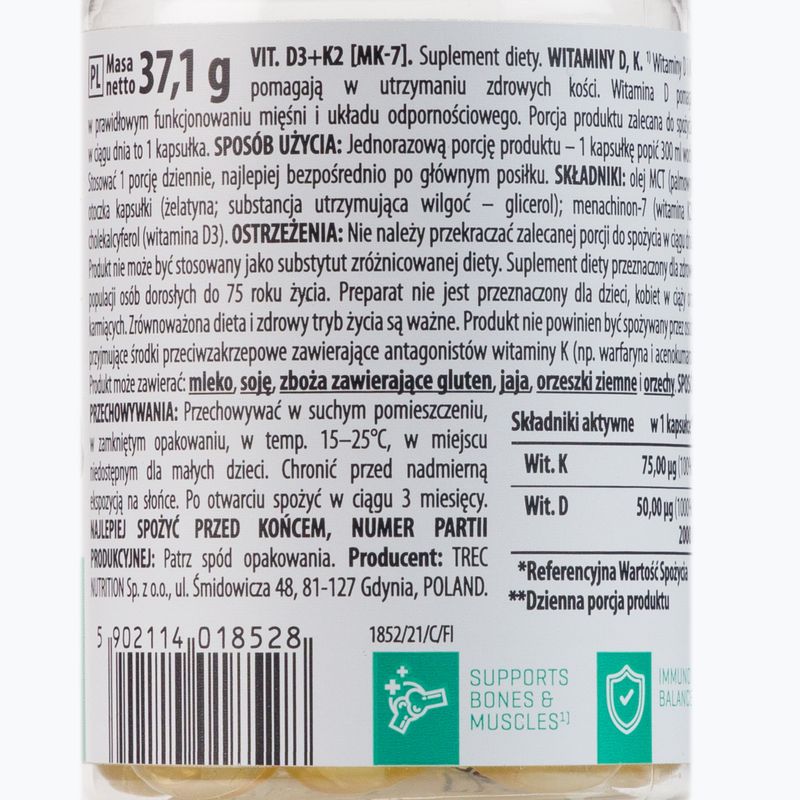 D3 K2-vitamin (MK-7) Trec vitamin készlet 60 kapszula TRE/539 2