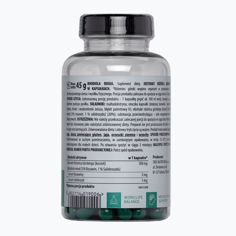 Vitality Rhodiola Rosea Trec Rhodiola rosea 90 kapszula TRE/884 2