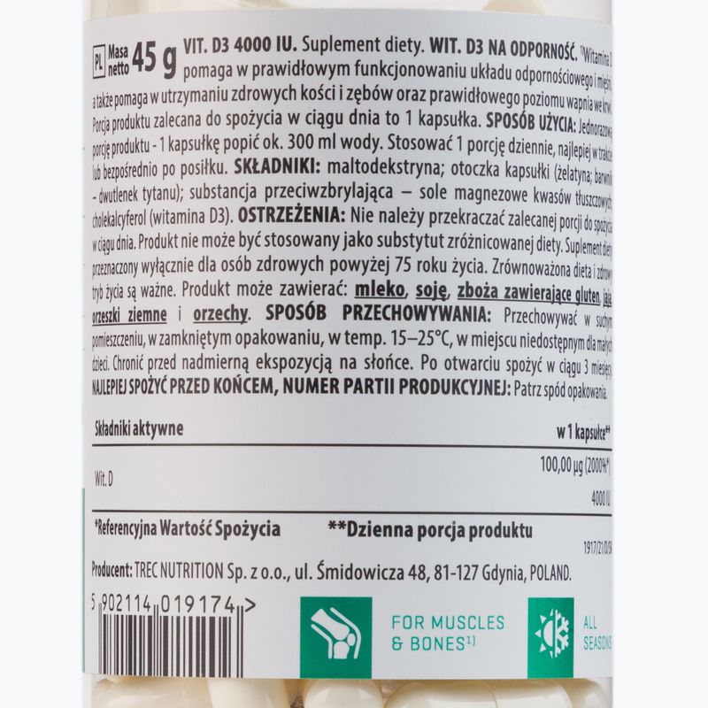Trec Vitality Vit. D3 4000 NE 90 kapszula 2