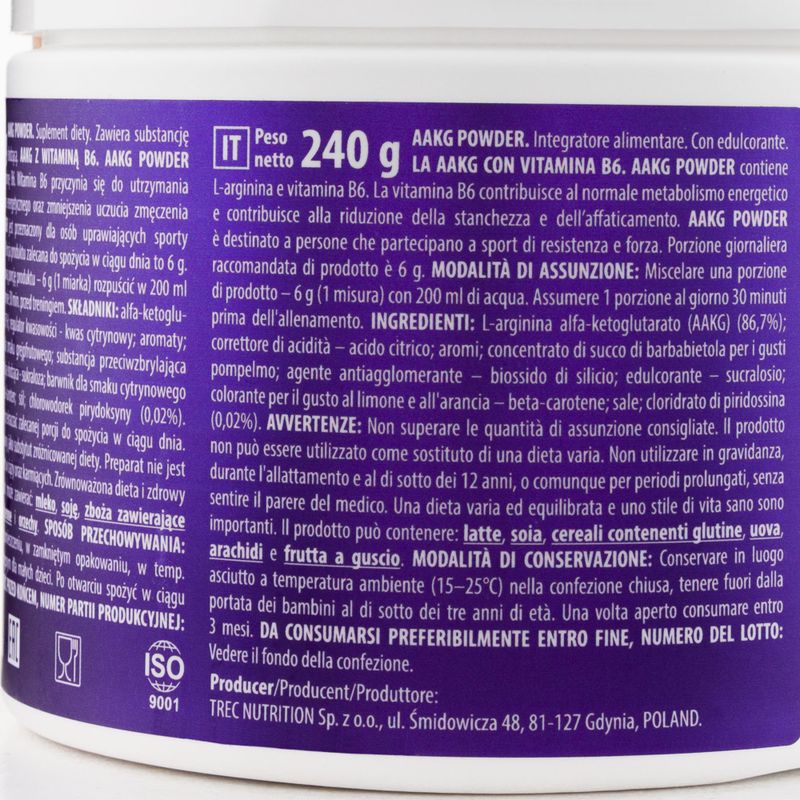 Trec AAKG edzés előtti 240g narancssárga TRE/909 2
