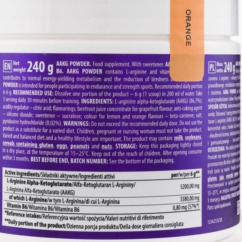 Trec AAKG edzés előtti 240g narancssárga TRE/909 4