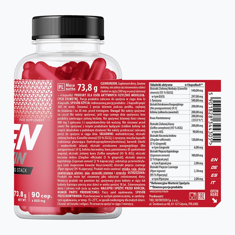 Trec zsírégető ClenBurexin XXL 90 kapszula 2