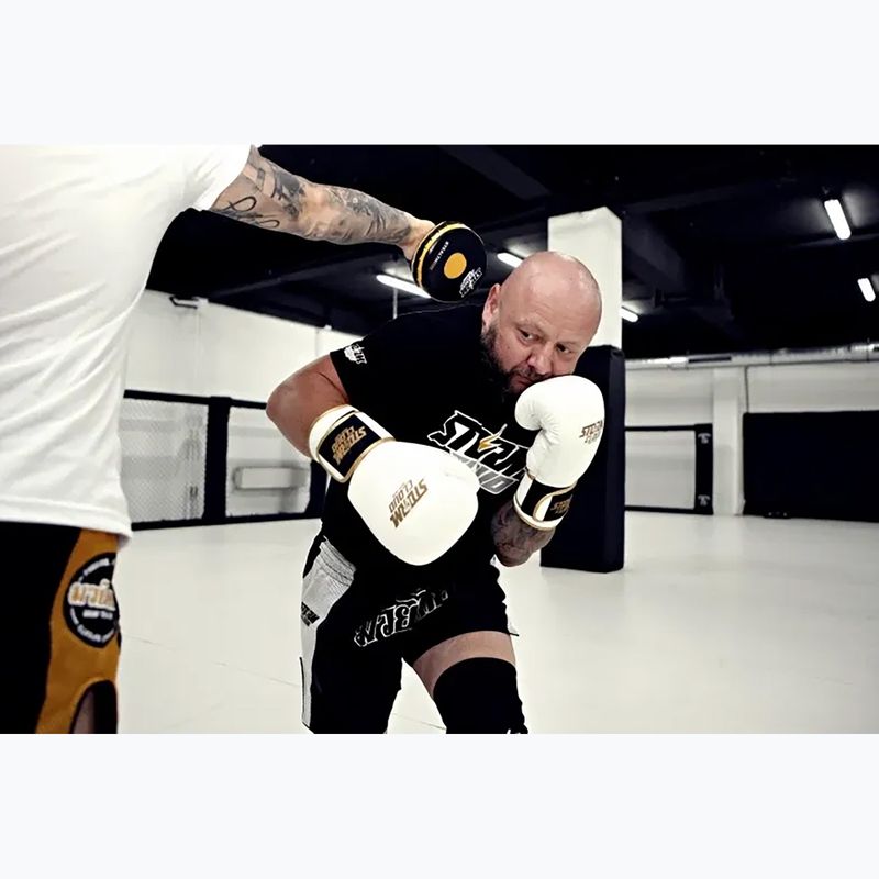 Bokszkesztyűk StormCloud Boxing Pro white/gold 9