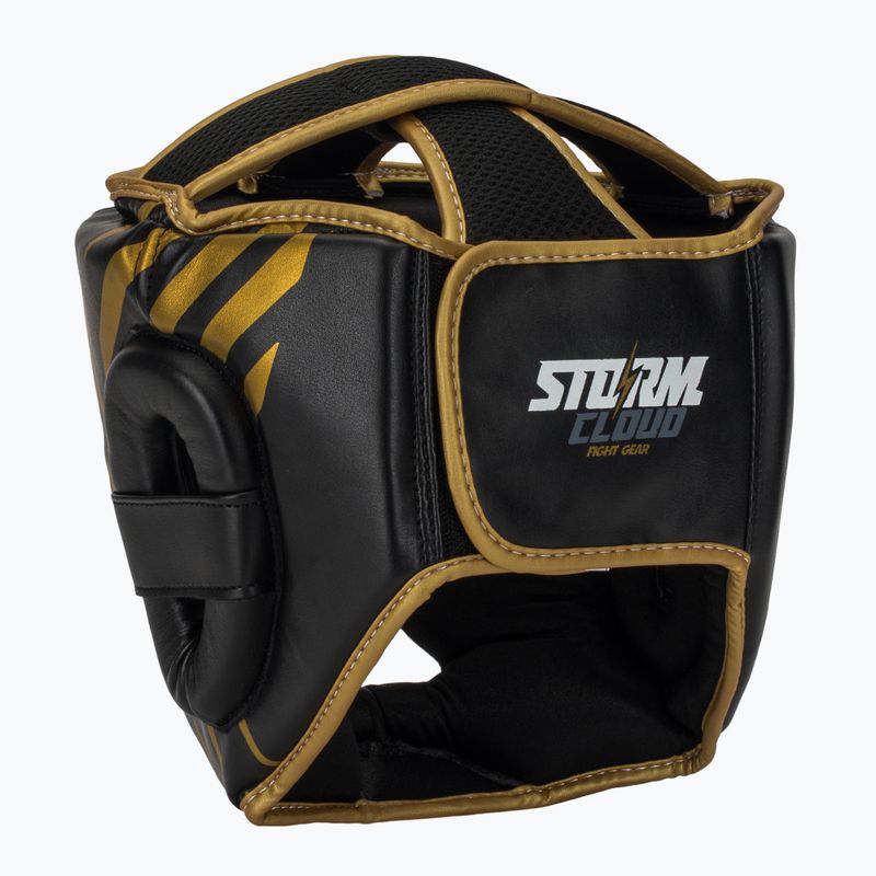 Boksz fejvédő StormCloud Lynx black/gold 3