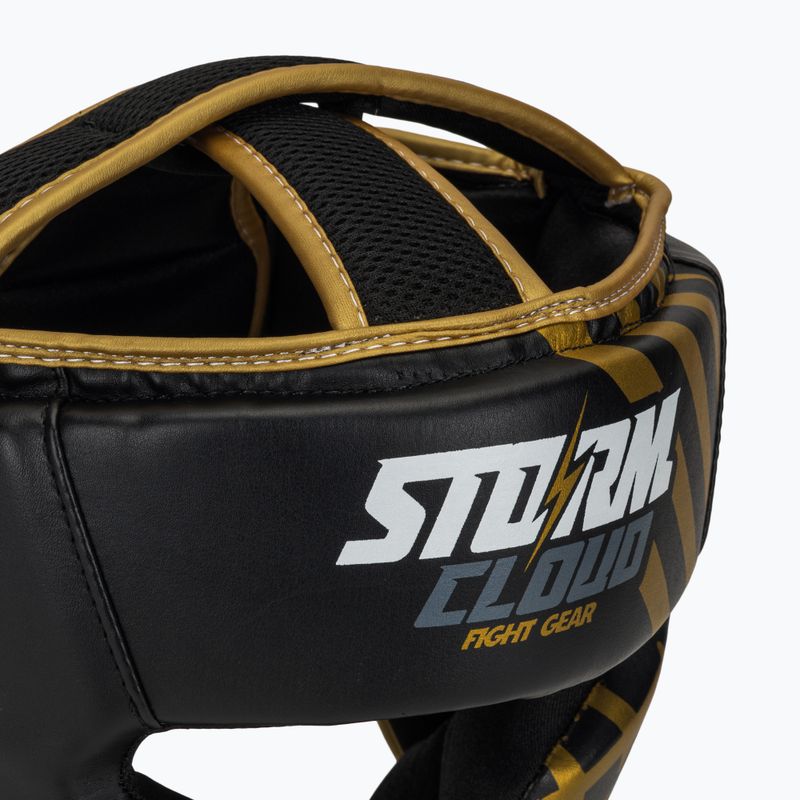 Boksz fejvédő StormCloud Lynx black/gold 4
