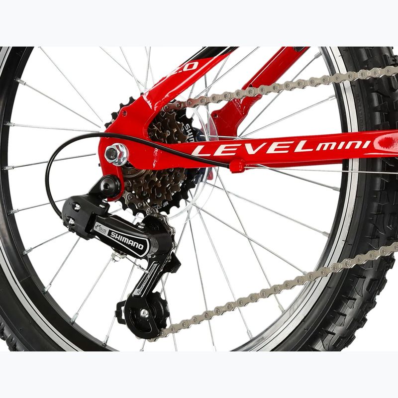 Gyermekkerékpár KROSS Level Mini 2.0 red/black/gloss 7