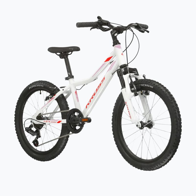 Gyermekkerékpár KROSS Lea Mini 2.0 white/red/gloss 2