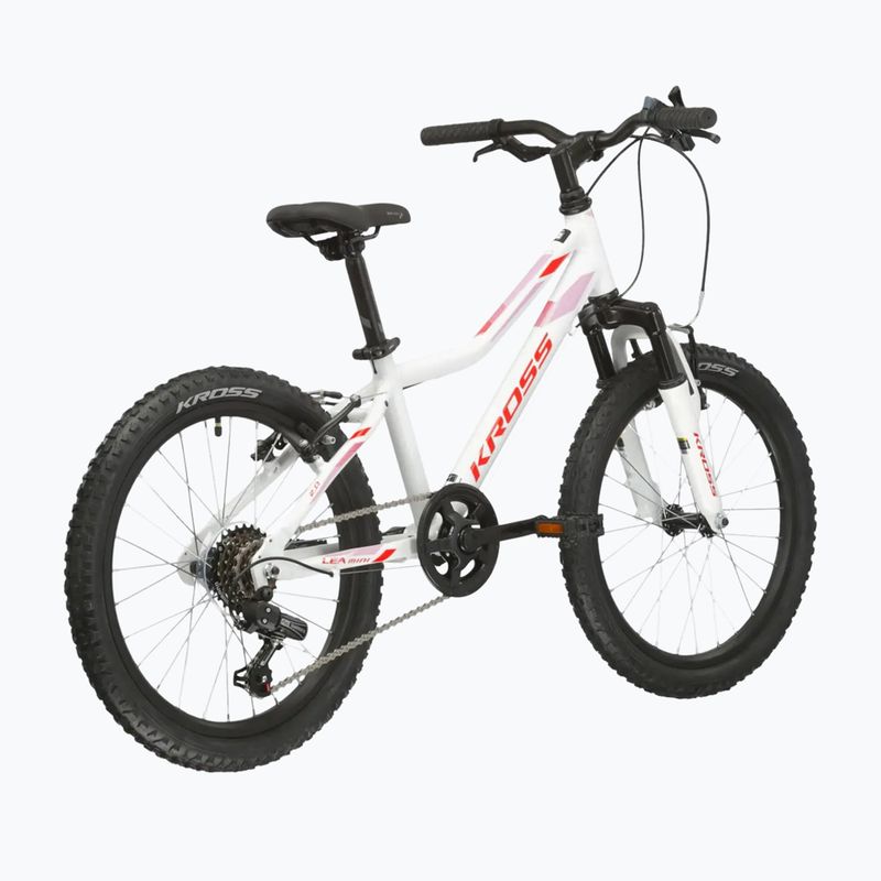 Gyermekkerékpár KROSS Lea Mini 2.0 white/red/gloss 3