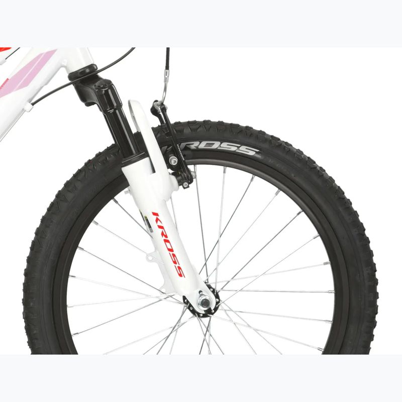 Gyermekkerékpár KROSS Lea Mini 2.0 white/red/gloss 6