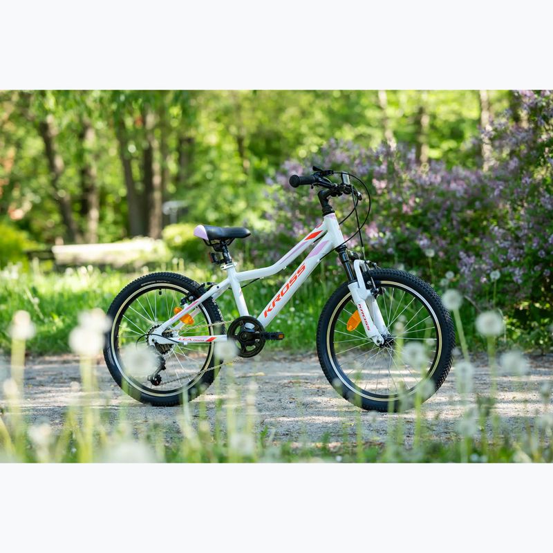 Gyermekkerékpár KROSS Lea Mini 2.0 white/red/gloss 12