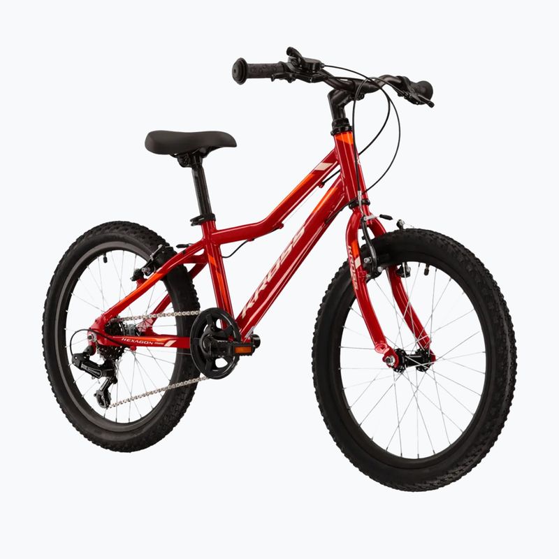 Gyermekkerékpár KROSS Hexagon Mini 1.0 red/white/gloss 2