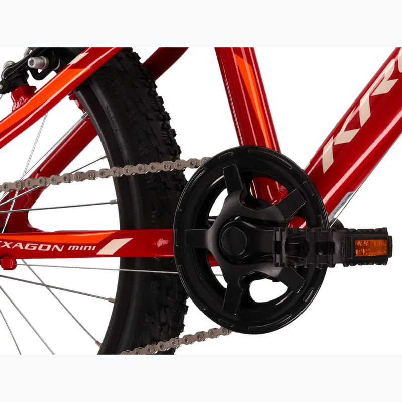 Gyermekkerékpár KROSS Hexagon Mini 1.0 red/white/gloss 7